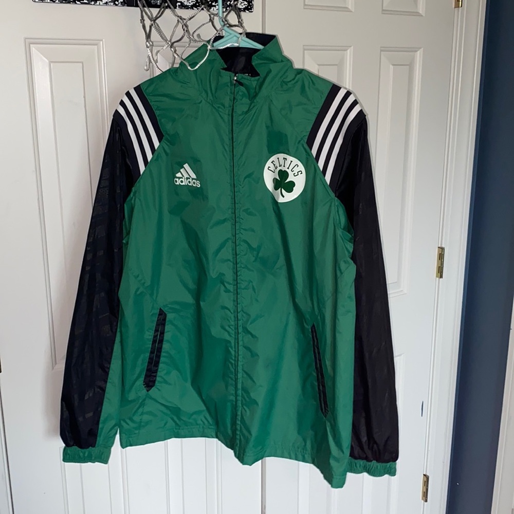 Adidas Boston Celtics zip up jacket